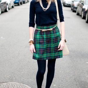 JCrew Dublin Tartan Plaid City Mini Skirt